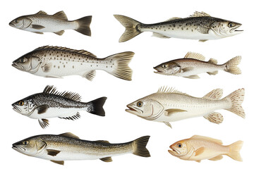 fish isolated on white