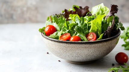  A bowl of fresh salad