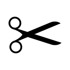 Scissors sign on transparent background