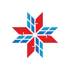 solar panel house logo