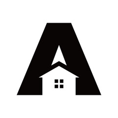 letter A home logo