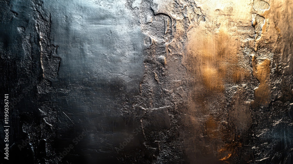 Poster experience a captivating visual display as smooth metallic gradients transition seamlessly from dark