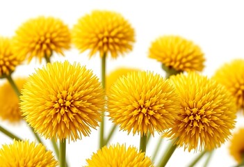 Obraz premium Vibrant Yellow Flowers Close Up Soft Focus Floral Blooms
