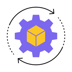 Model Optimization – Gear Representing Fine-Tuning of AI and Machine Learning Models