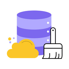 Data Cleaning – Database and Brush Representing Data Preparation and Error Correction