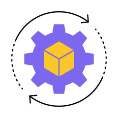 Model Optimization – Gear Representing Fine-Tuning of AI and Machine Learning Models