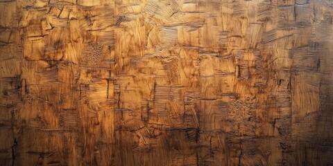 Textured brown wooden wall with rich burr patterns, displaying various shades of amber and chestnut, creating a rustic and warm atmosphere.