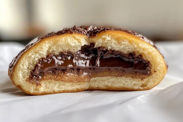 Chocolate-Filled Donut - A Sweet Treat