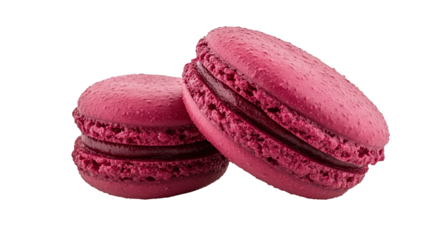 macaroons isolated on white transparent background - Powered by Adobe