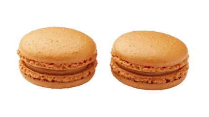 macaroons isolated on white transparent background