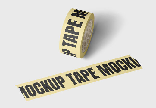 Adhesive Tape Scene Mockup