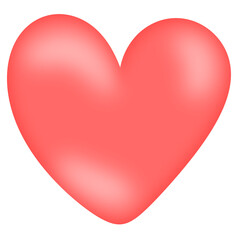 Pink heart icon 