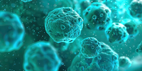 Microscopic Rendering of Multiple Cells in Fluid