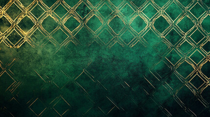 An emerald green design with reflective textures, intricate detailing, and metallic patterns, ideal for creating luxurious visuals and high-end product presentations.