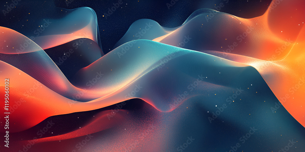 Poster abstract flow of light: a mesmerizing abstract background image featuring a dynamic interplay of glo