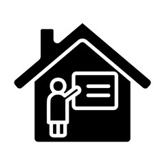Tutoring Vector Glyph Icon Design
