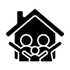 Domestic Life Vector Glyph Icon Design