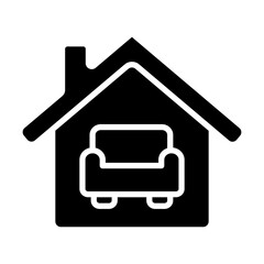 Living Room Vector Glyph Icon Design