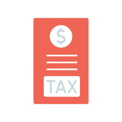 Icon a TAX, isolated against a clean background.