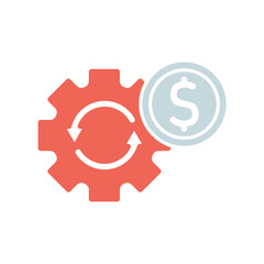 Icon a MONEY MANAGEMENT, isolated against a clean background.
