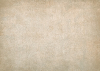 Grunge background of old vintage worn paper. Antique ancient parchment texture 