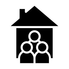 Community Building Vector Line Icon Design