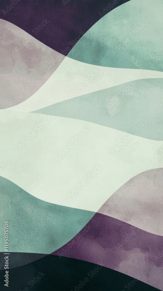 Poster gentle waves of pastel sage green blend harmoniously, creating an inviting atmosphere perfect for re