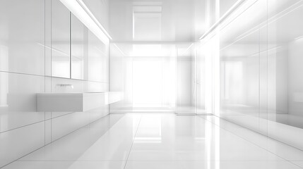 Minimalist bathroom design featuring modern faucet bright and clean space contemporary style tranquil atmosphere
