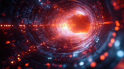 Digital Vortex: A Journey Through the Neon-Lit Cyberspace