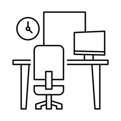 Digital Workspace – Desk Setup Representing Virtual Work Environment