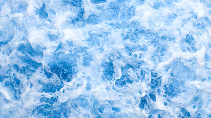 Obraz premium Ocean waves, ocean blue water landscape, aerial view