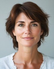 ID Photo for Passport : Italian adult woman 5