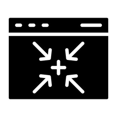 Obraz premium Alignment Vector Glyph Icon Design