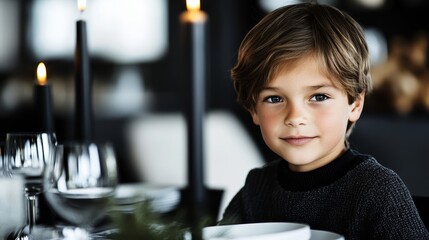 Elegant A young boy reciting the Four Questions at a seder table surrounded by attentive family members rare Passover traditions youngest participation 