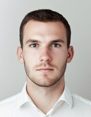 Obraz premium ID Photo for Passport : Canadian young adult man 5