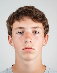 Naklejka premium ID Photo for Passport : Canadian teenager boy 6