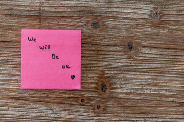 Notes post-it concept d'attitude positive 