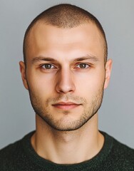 Naklejka premium ID Photo for Passport : American adult man 8