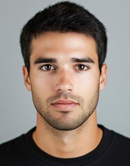 Obraz premium ID Photo for Passport : American adult man 12