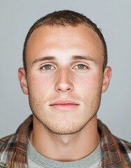 Obraz premium ID Photo for Passport : American adult man 9