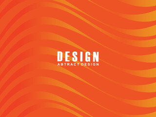 Abstract modern orange gradient wave background overlapping text space. Modern concept. Vector illustration