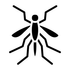 Mosquito Vector Glyph Icon Design