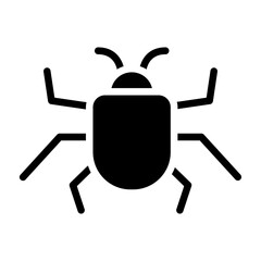 Bed Bug Vector Glyph Icon Design