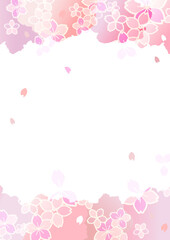 美しい桜の背景イラスト