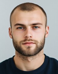 Obraz premium ID Photo for Passport : Russian adult man 4