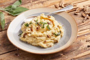 Mashed Potato and Mushrooms