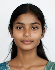 ID Photo for Passport : Indian teenager girl 1