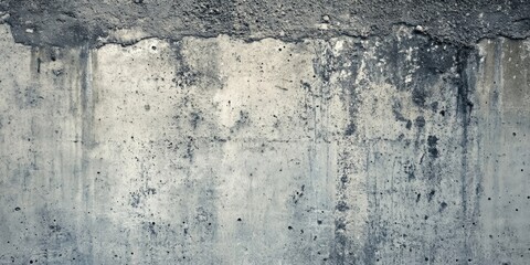 Concrete wall texture in shades of gray with rough surface features and subtle variations, ideal for background design and industrial themes.