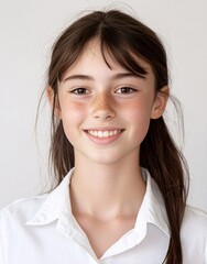 ID Photo for Passport : Australian teenager girl 7