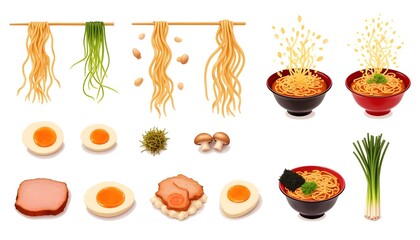 Ramen Noodles: A Delicious Collection of Ingredients and Dishes